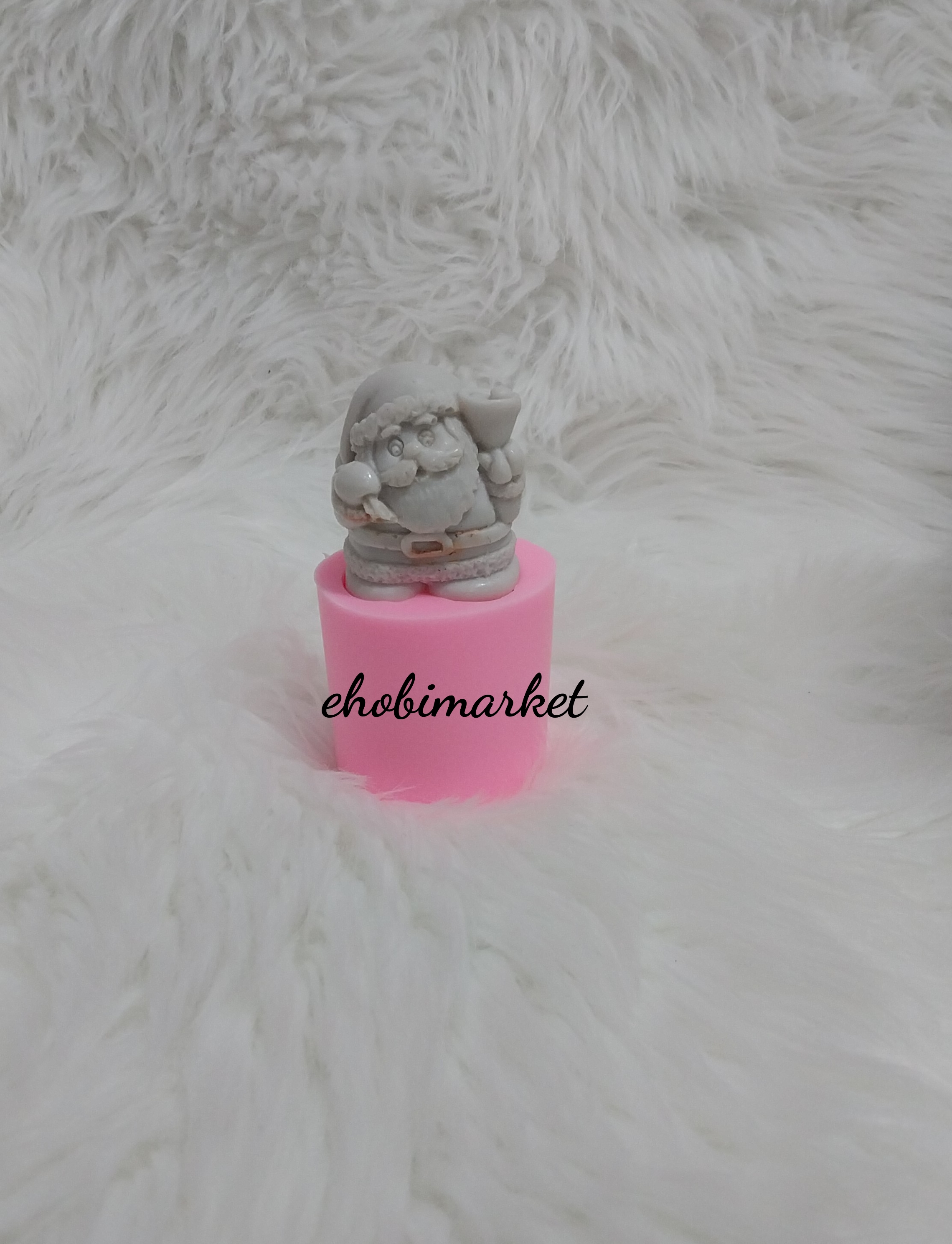 Kemerli noel baba silikon kalip