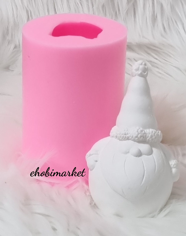 Tombik noel baba silikon kalip