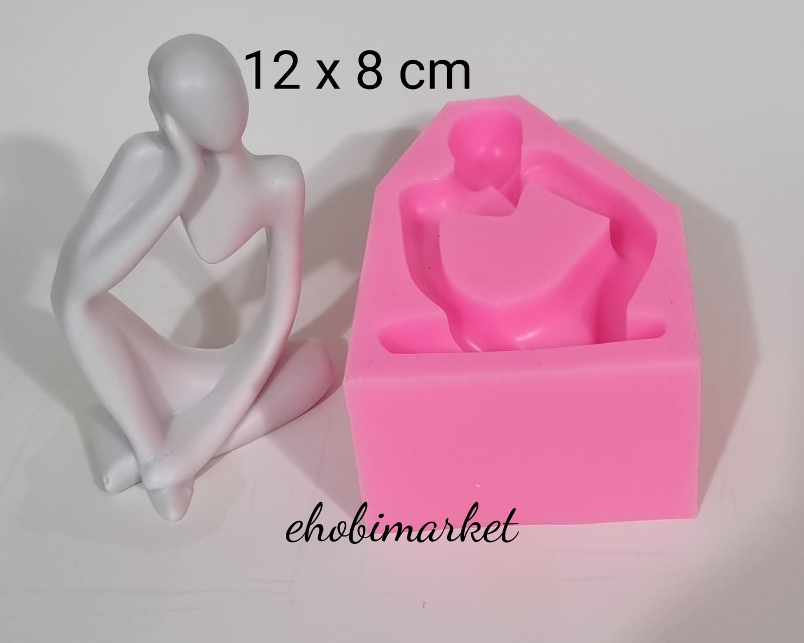 Düşünen kadın büyük boy silikon kalıp 