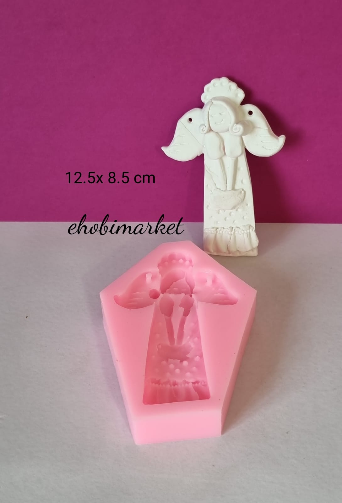 Kanatlı melek asmalı silikon kalıp