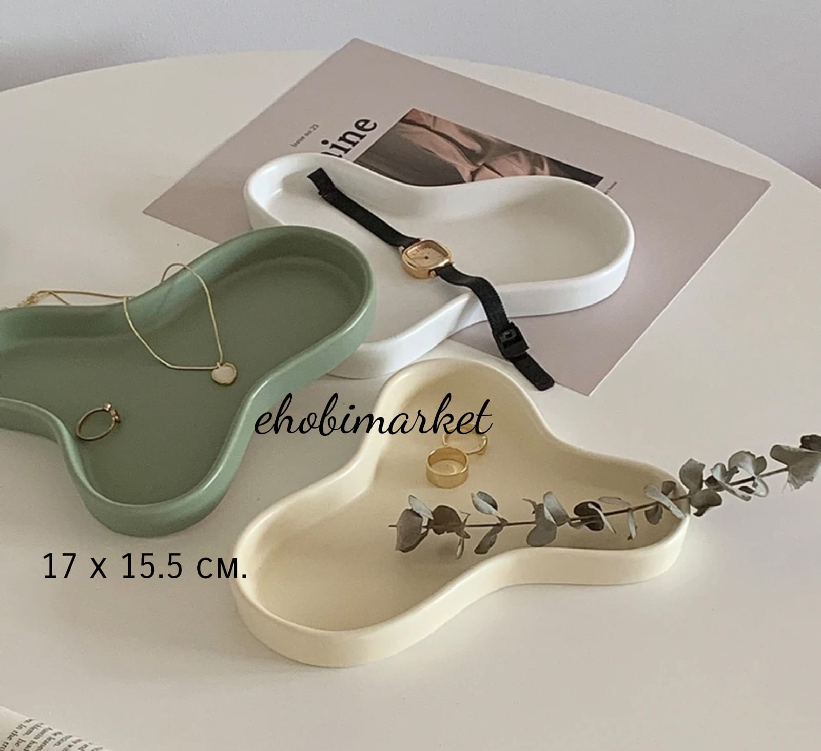 Asimetrik sunumluk silikon kalıp