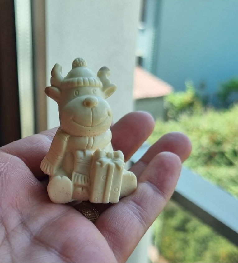 Hediye paketli geyik silikon kalıp