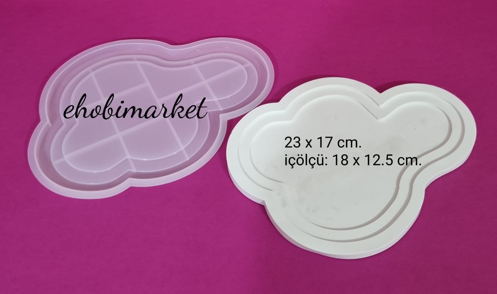 Şekilli sunumluk silikon kalıp 