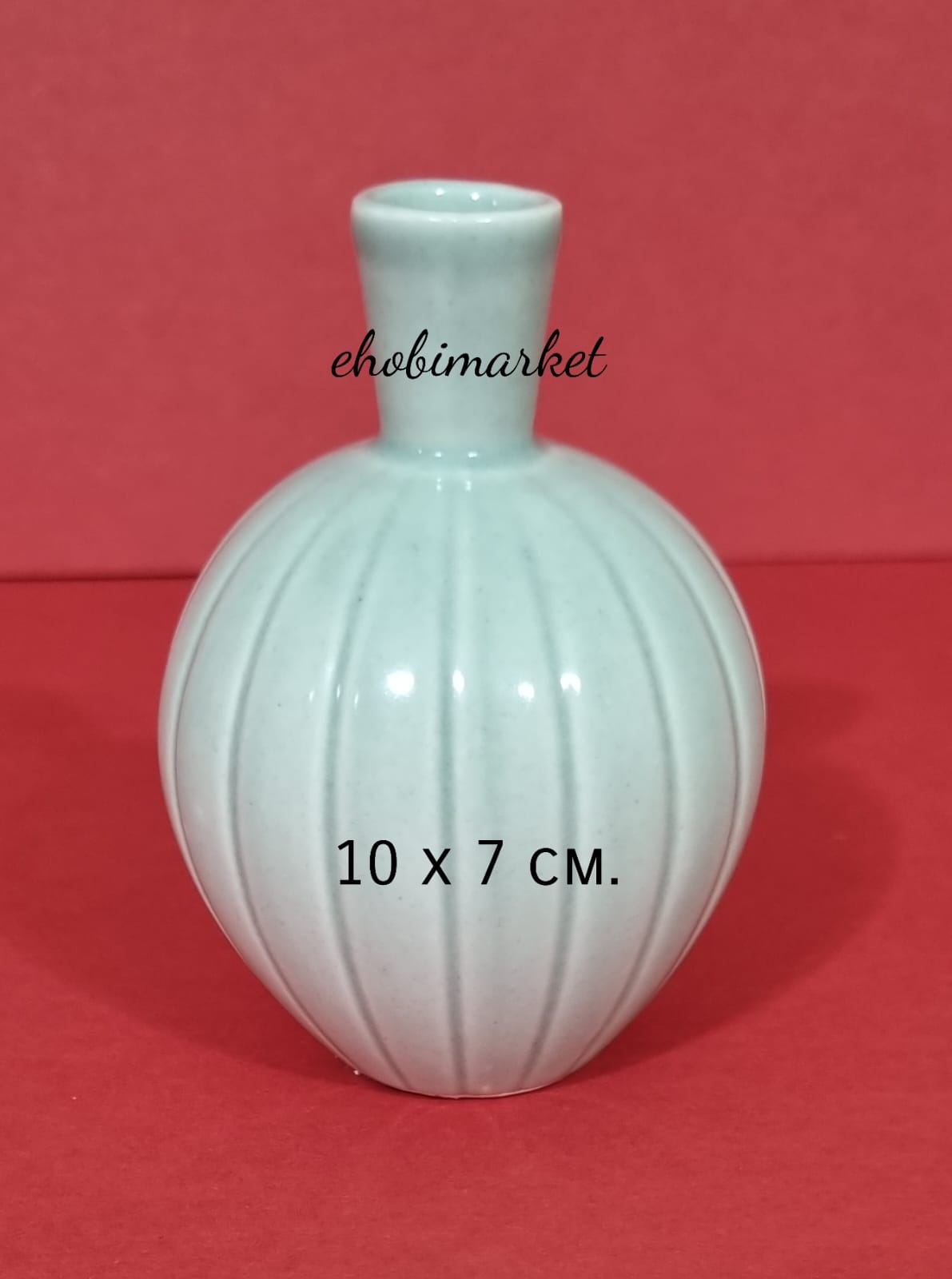 Çizgili vazo silikon kalıp