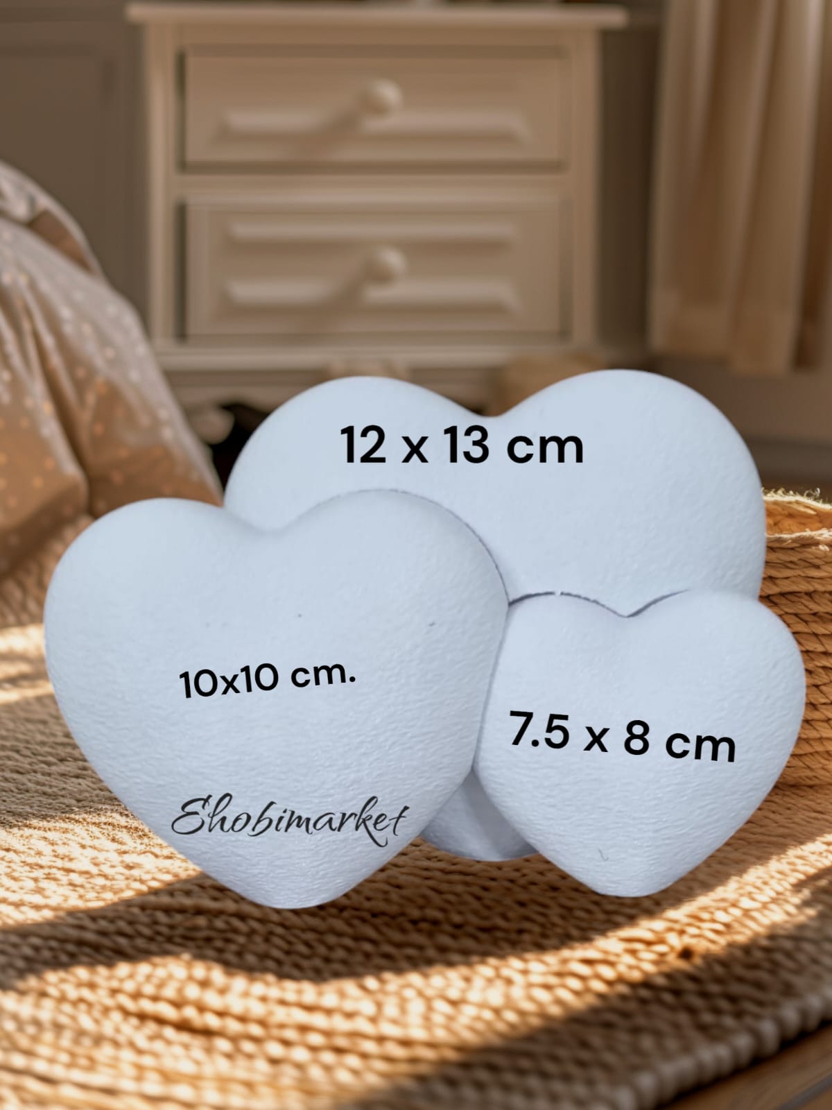 3 lü birbirine geçmeli kalpler silikon kalıp