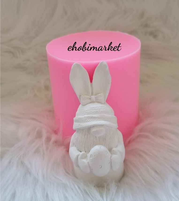 Yumurtali gnome kulaklı silikon kalip