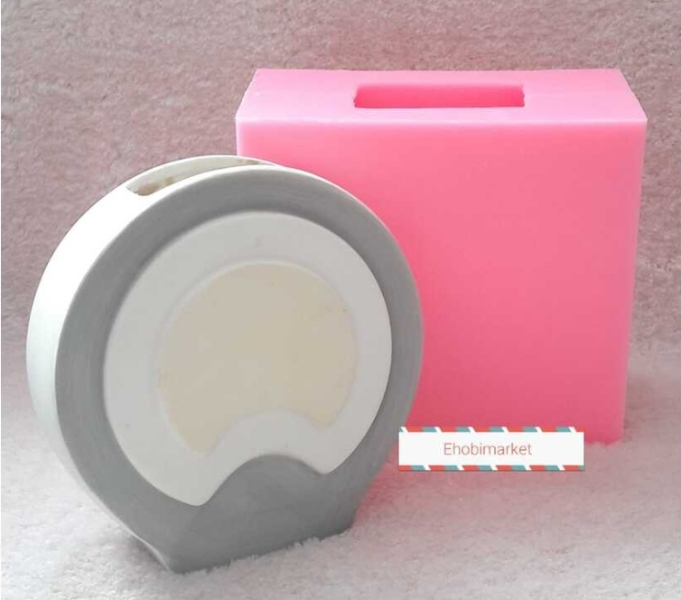 Yuvarlak vazo silikon kalip