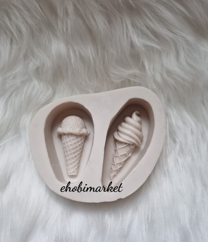 Ikili dondurmalar silikon kalip
