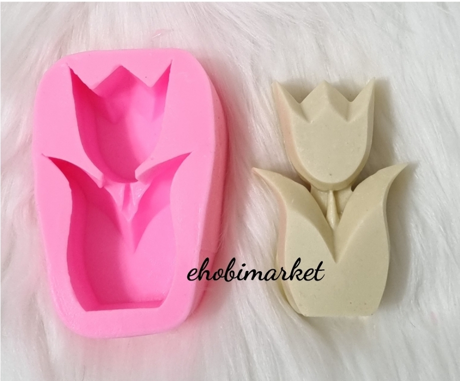 Lale çiçek silikon kalip