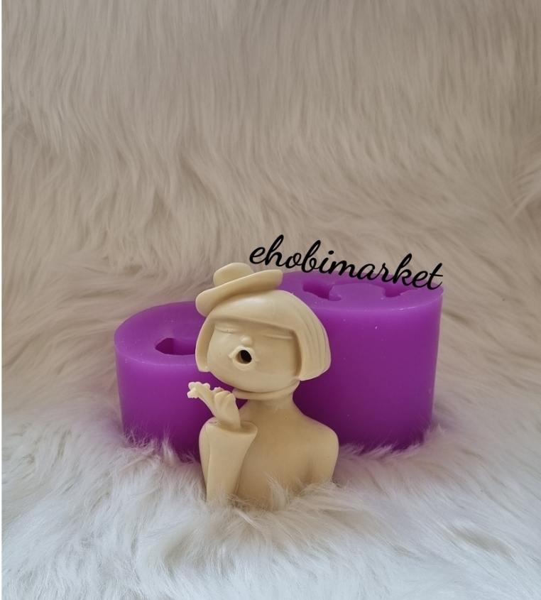 Kiz model tütsü silikon kalip