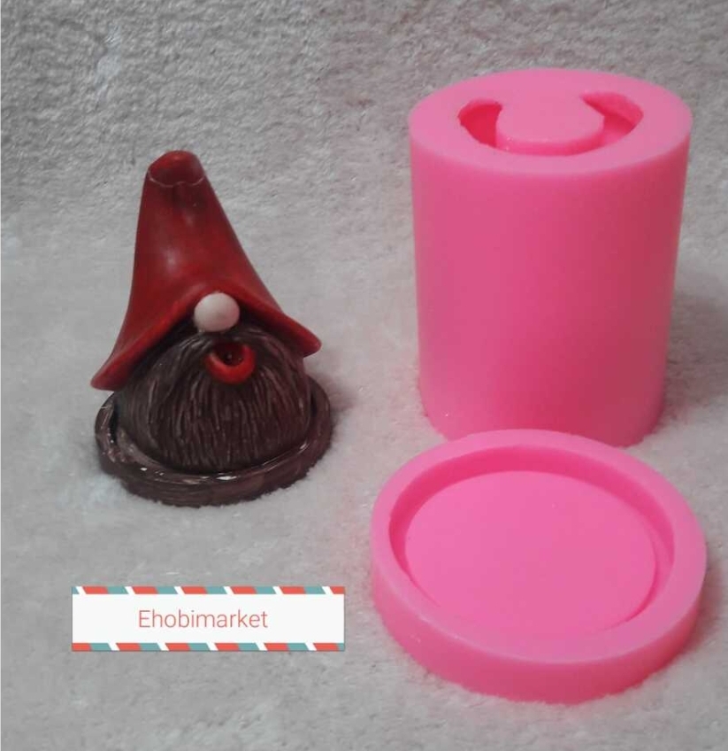 Gnome tütsü silikon kalip