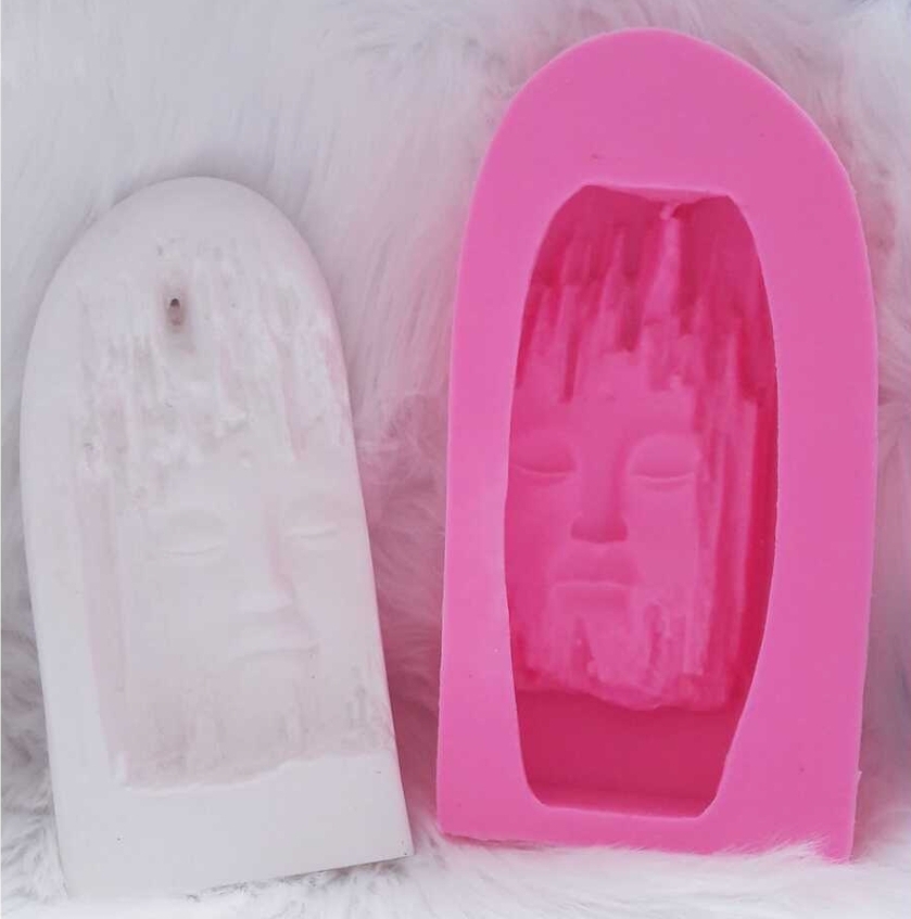 Budha yüz tütsü silikon kalip