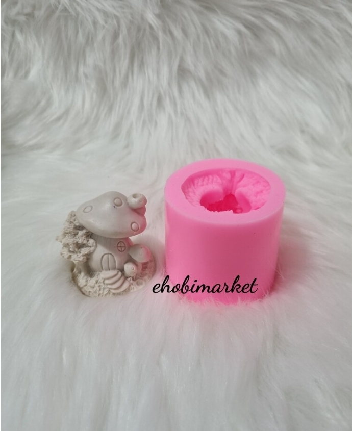 Mantarli ev silikon kalip