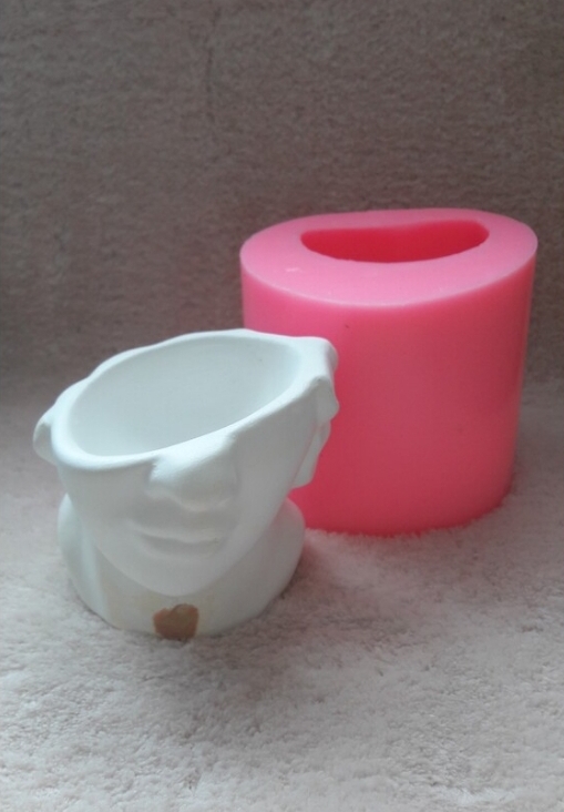 Silüet mumluk silikon kalip