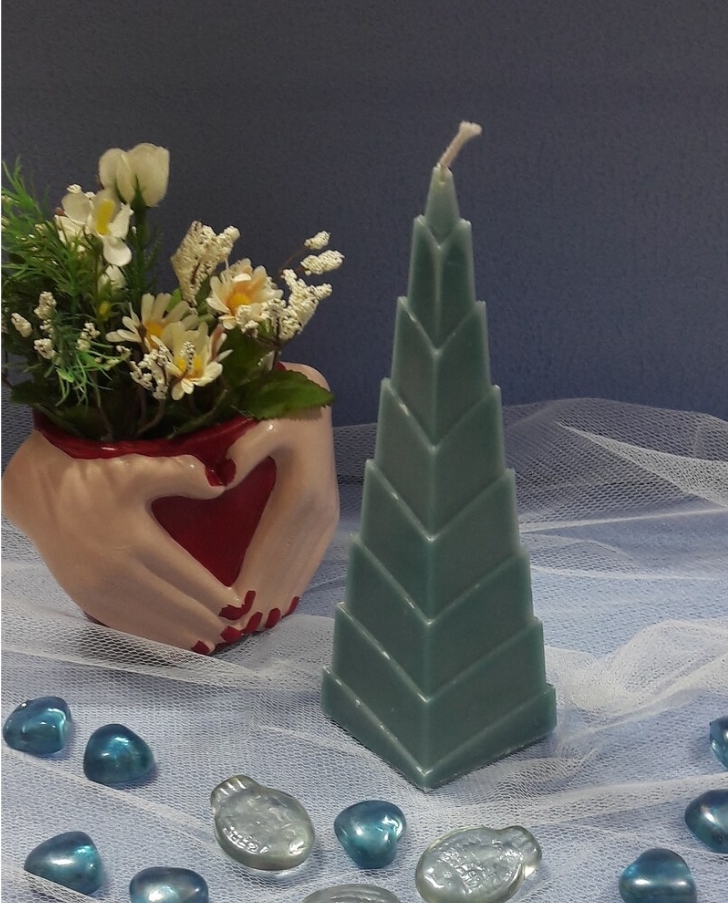  piramit ağaç silikon kalip