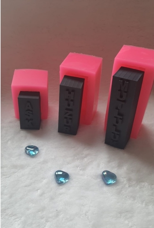 Üçlü sözler silikon kalip