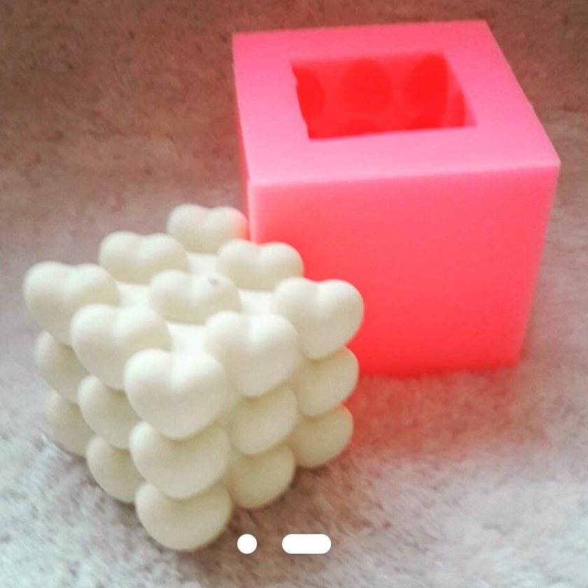 Kalp buble silikon kalip