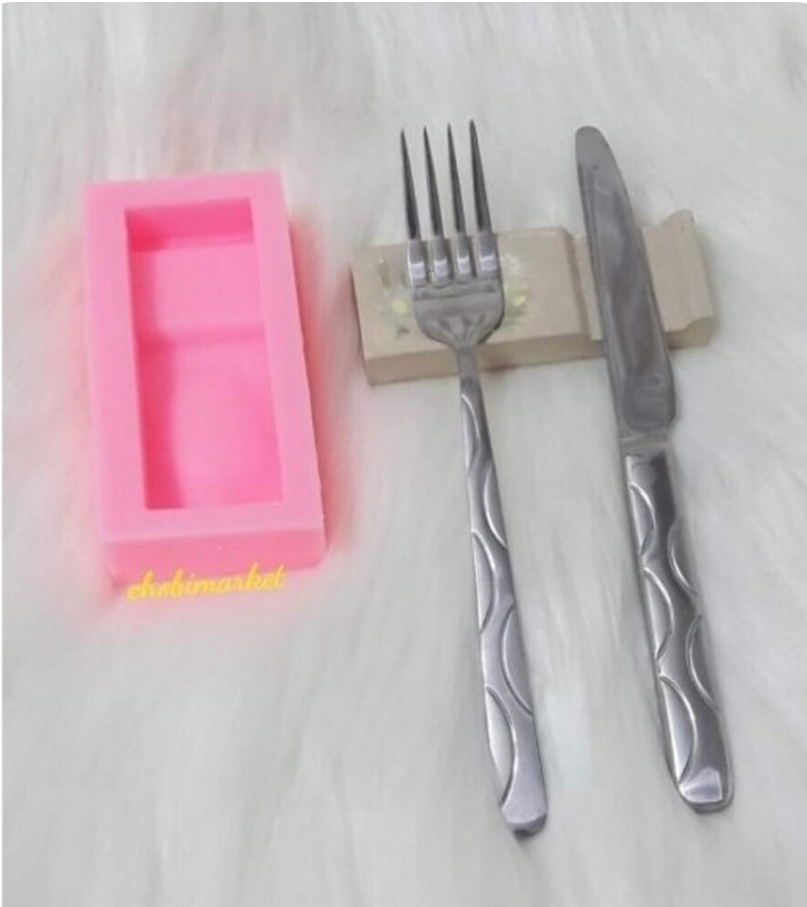 Çatal bıçak sunum silikon kalip